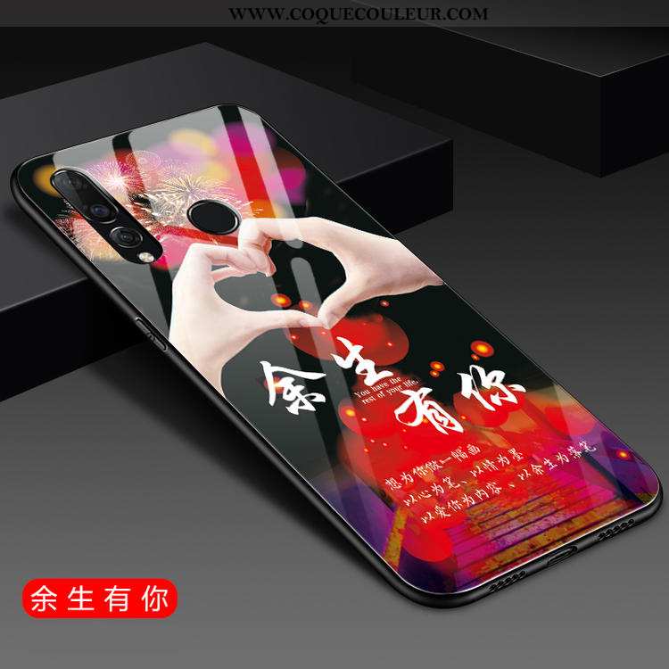Housse Huawei P30 Lite Personnalité Rose Jeunesse, Étui Huawei P30 Lite Tendance Téléphone Portable