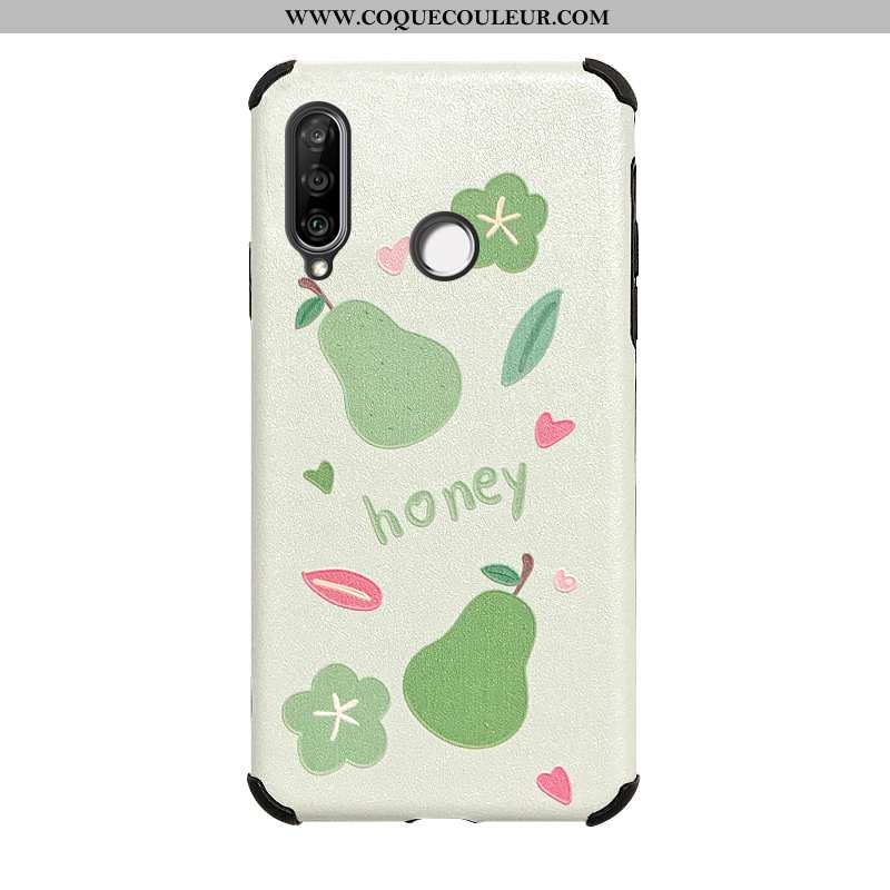 Étui Huawei P30 Lite Charmant Tout Compris Nouveau, Coque Huawei P30 Lite Fluide Doux Dessin Animé V