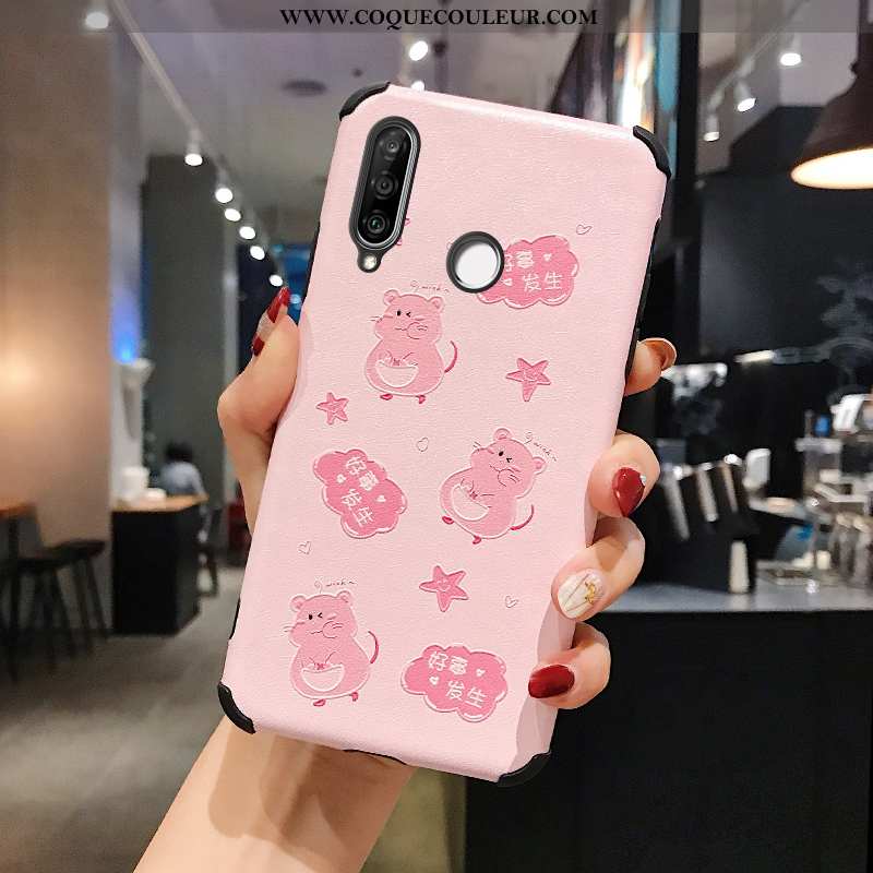 Étui Huawei P30 Lite Charmant Tout Compris Nouveau, Coque Huawei P30 Lite Fluide Doux Dessin Animé V