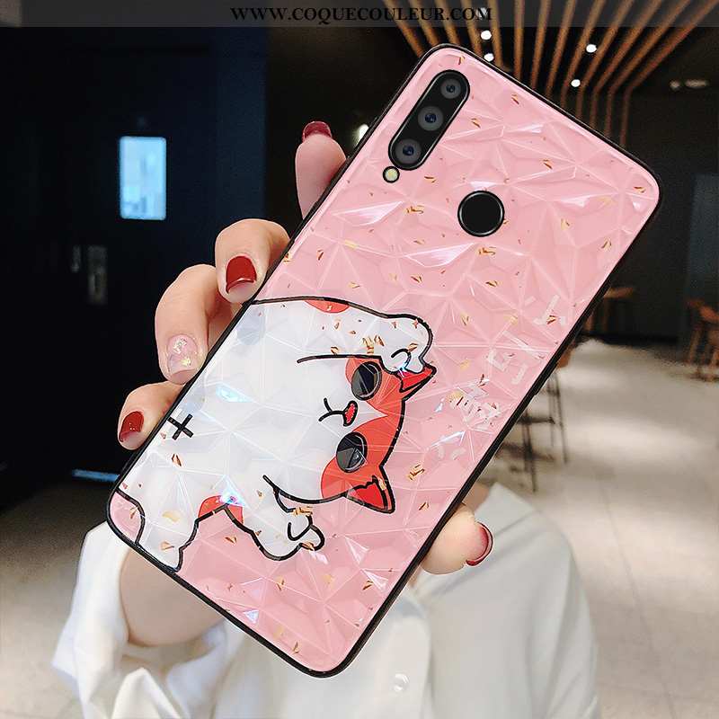 Étui Huawei P30 Lite Dessin Animé Net Rouge Vin Rouge, Coque Huawei P30 Lite Tendance Téléphone Port