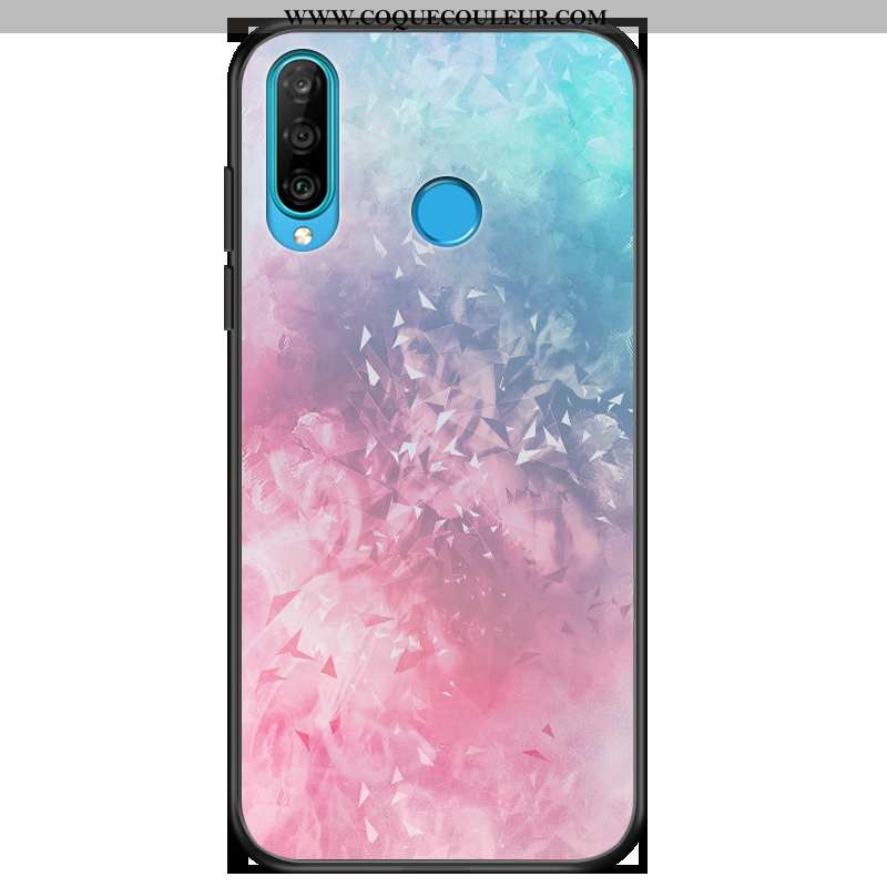 Housse Huawei P30 Lite Dessin Animé Étui Personnalité, Huawei P30 Lite Charmant Incassable Rose