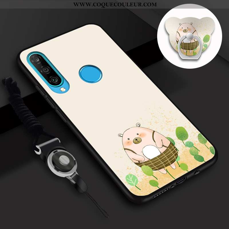 Housse Huawei P30 Lite Dessin Animé Étui Personnalité, Huawei P30 Lite Charmant Incassable Rose