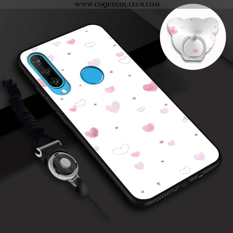 Housse Huawei P30 Lite Dessin Animé Étui Personnalité, Huawei P30 Lite Charmant Incassable Rose