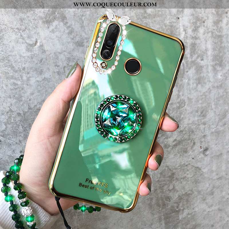 Housse Huawei P30 Lite Personnalité Coque Tout Compris, Étui Huawei P30 Lite Créatif Silicone Verte