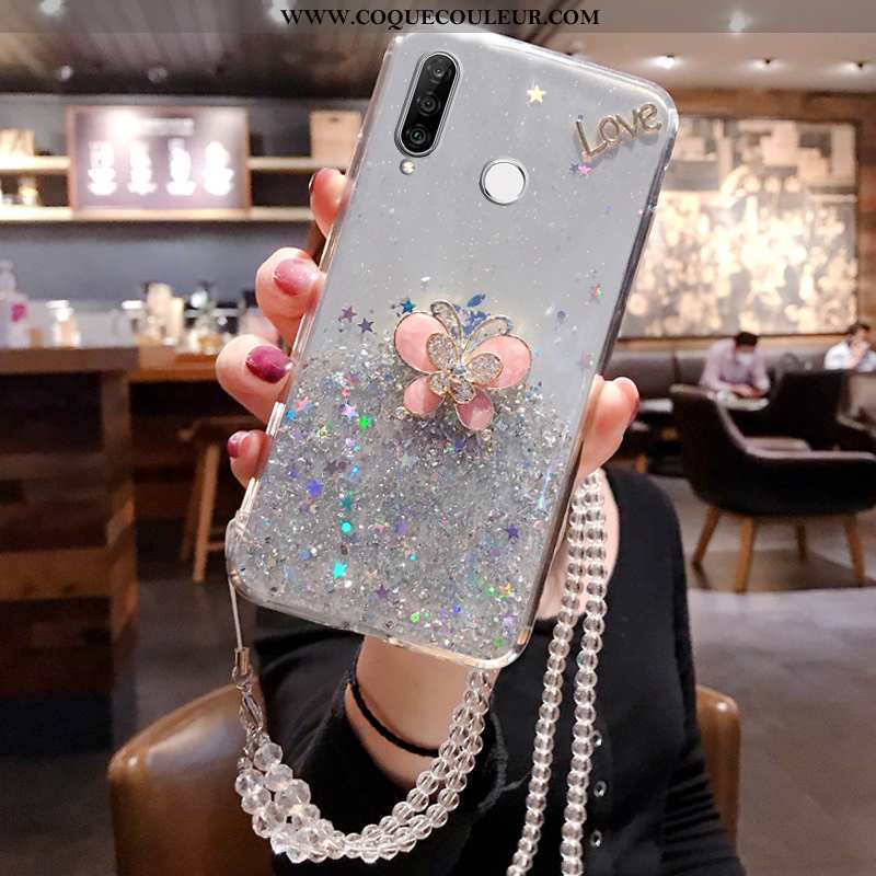 Coque Huawei P30 Lite Silicone Protection Fluide Doux, Housse Huawei P30 Lite Mode Téléphone Portabl