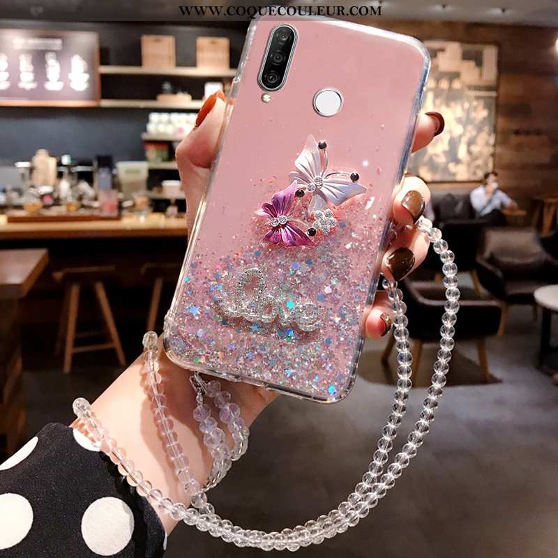 Coque Huawei P30 Lite Silicone Protection Fluide Doux, Housse Huawei P30 Lite Mode Téléphone Portabl