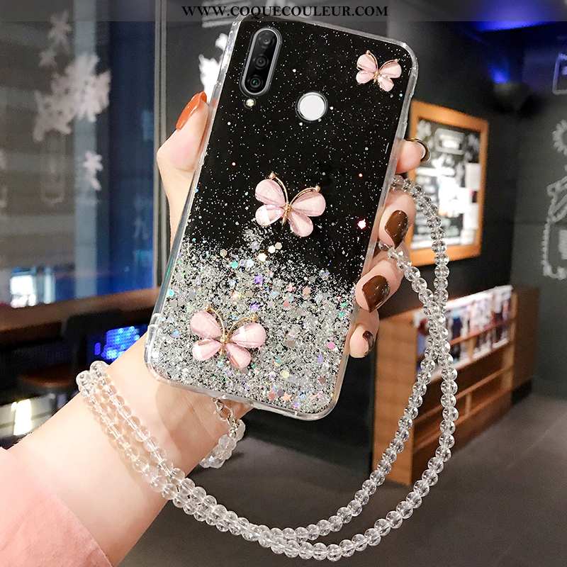 Coque Huawei P30 Lite Silicone Protection Fluide Doux, Housse Huawei P30 Lite Mode Téléphone Portabl