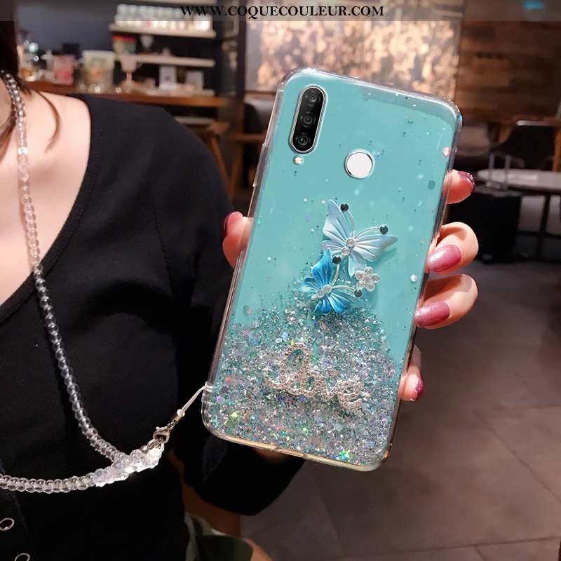 Coque Huawei P30 Lite Silicone Protection Fluide Doux, Housse Huawei P30 Lite Mode Téléphone Portabl