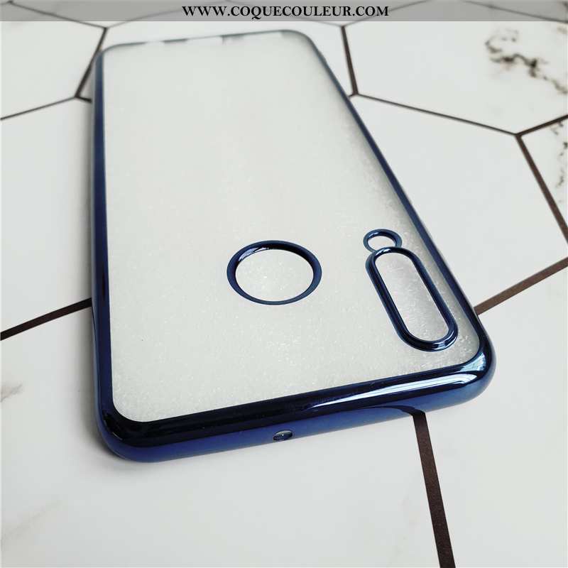 Housse Huawei P30 Lite Fluide Doux Coque Transparent, Étui Huawei P30 Lite Silicone Personnalité Dor