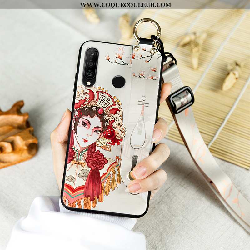 Housse Huawei P30 Lite Ornements Suspendus Style Chinois Opéra De Pékin, Étui Huawei P30 Lite Vintag