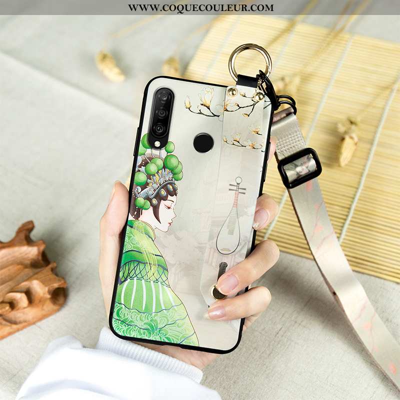 Housse Huawei P30 Lite Ornements Suspendus Style Chinois Opéra De Pékin, Étui Huawei P30 Lite Vintag