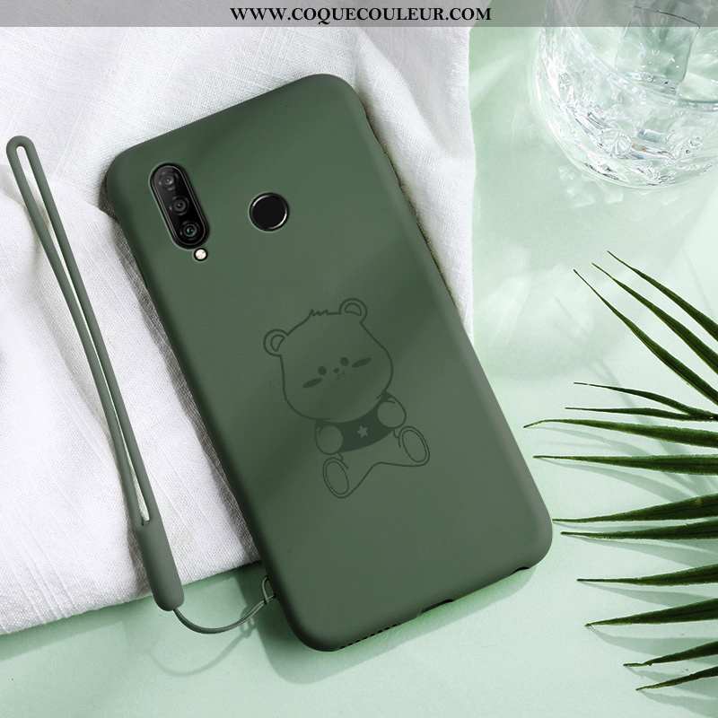 Coque Huawei P30 Lite Xl Ultra Simple Créatif, Housse Huawei P30 Lite Xl Tendance Verte