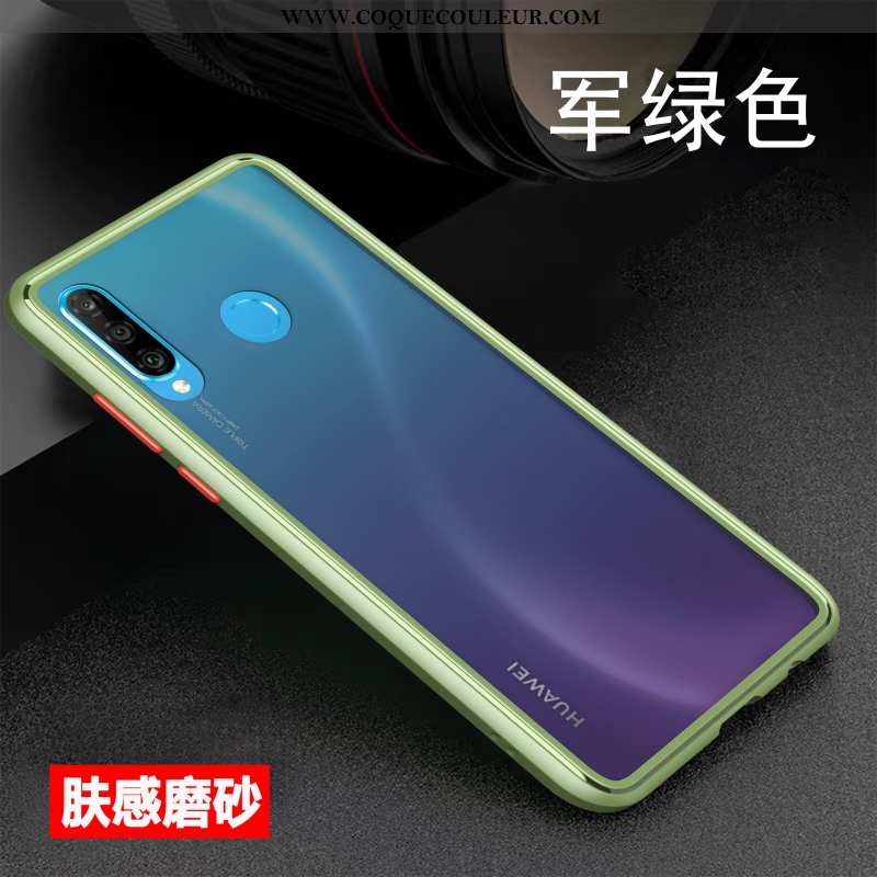 Étui Huawei P30 Lite Xl Ultra Délavé En Daim Créatif, Coque Huawei P30 Lite Xl Tendance Blanche