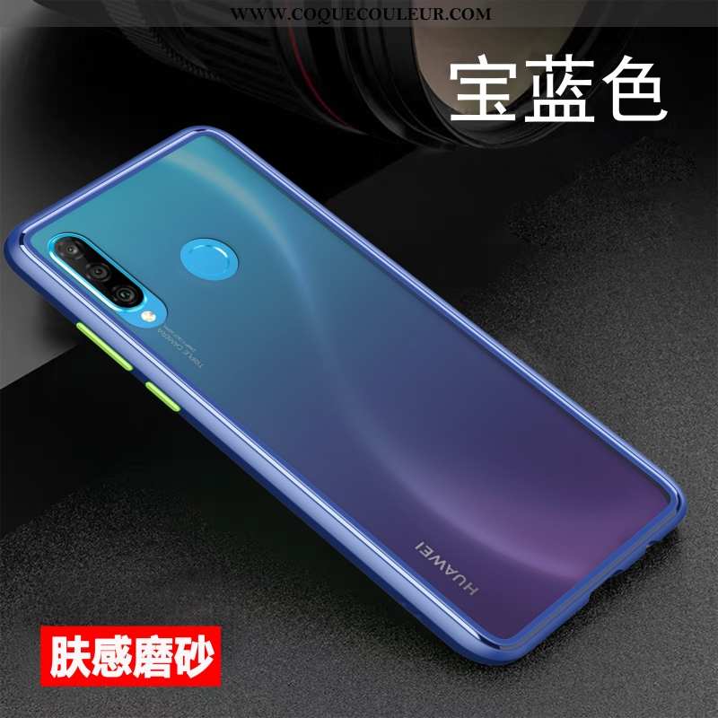 Étui Huawei P30 Lite Xl Ultra Délavé En Daim Créatif, Coque Huawei P30 Lite Xl Tendance Blanche