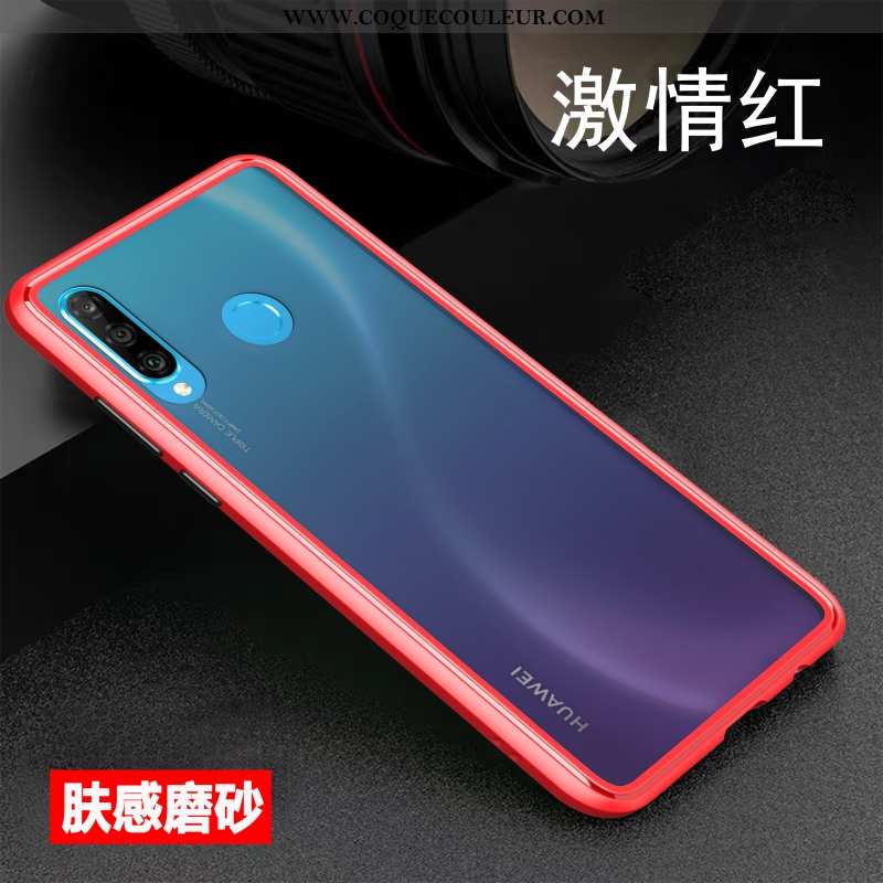 Étui Huawei P30 Lite Xl Ultra Délavé En Daim Créatif, Coque Huawei P30 Lite Xl Tendance Blanche