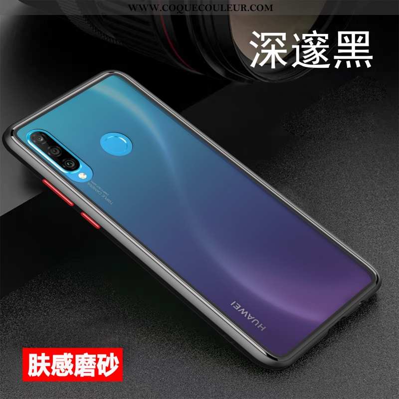 Étui Huawei P30 Lite Xl Ultra Délavé En Daim Créatif, Coque Huawei P30 Lite Xl Tendance Blanche