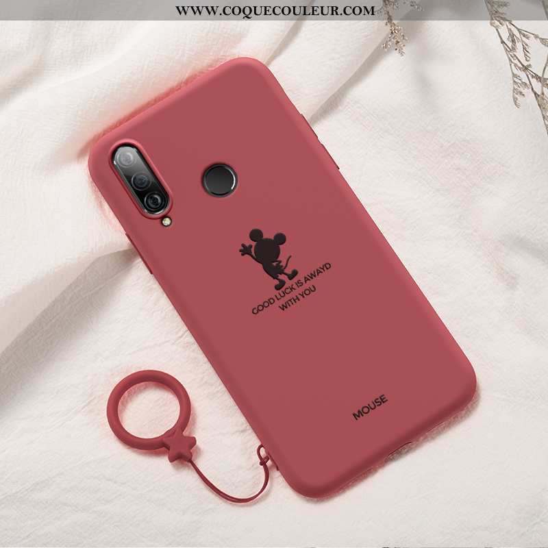 Étui Huawei P30 Lite Xl Protection Rouge Net Rouge, Coque Huawei P30 Lite Xl Personnalité Tendance