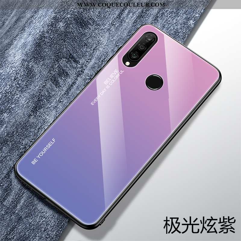 Housse Huawei P30 Lite Xl Personnalité Verre Silicone, Étui Huawei P30 Lite Xl Créatif Protection Ve