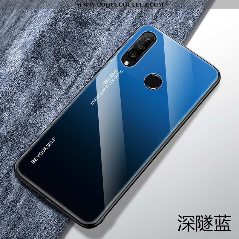 Housse Huawei P30 Lite Xl Personnalité Verre Silicone, Étui Huawei P30 Lite Xl Créatif Protection Ve