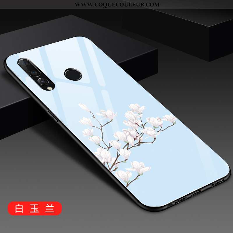 Housse Huawei P30 Lite Xl Tendance Coque Verre, Étui Huawei P30 Lite Xl Mode Blanc Blanche