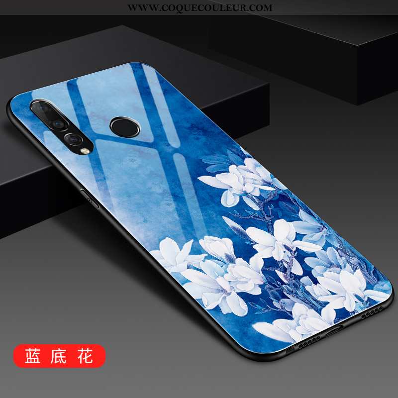 Housse Huawei P30 Lite Xl Tendance Coque Verre, Étui Huawei P30 Lite Xl Mode Blanc Blanche