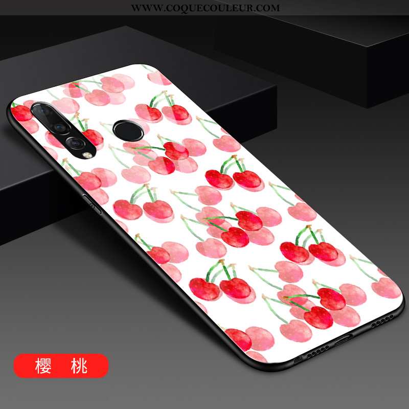 Housse Huawei P30 Lite Xl Tendance Coque Verre, Étui Huawei P30 Lite Xl Mode Blanc Blanche