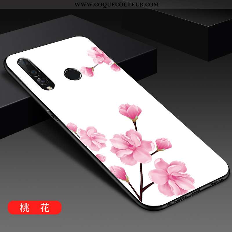 Housse Huawei P30 Lite Xl Tendance Coque Verre, Étui Huawei P30 Lite Xl Mode Blanc Blanche