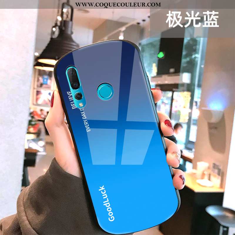 Étui Huawei P30 Lite Xl Personnalité Dégradé Verre, Coque Huawei P30 Lite Xl Ultra Vent Rouge