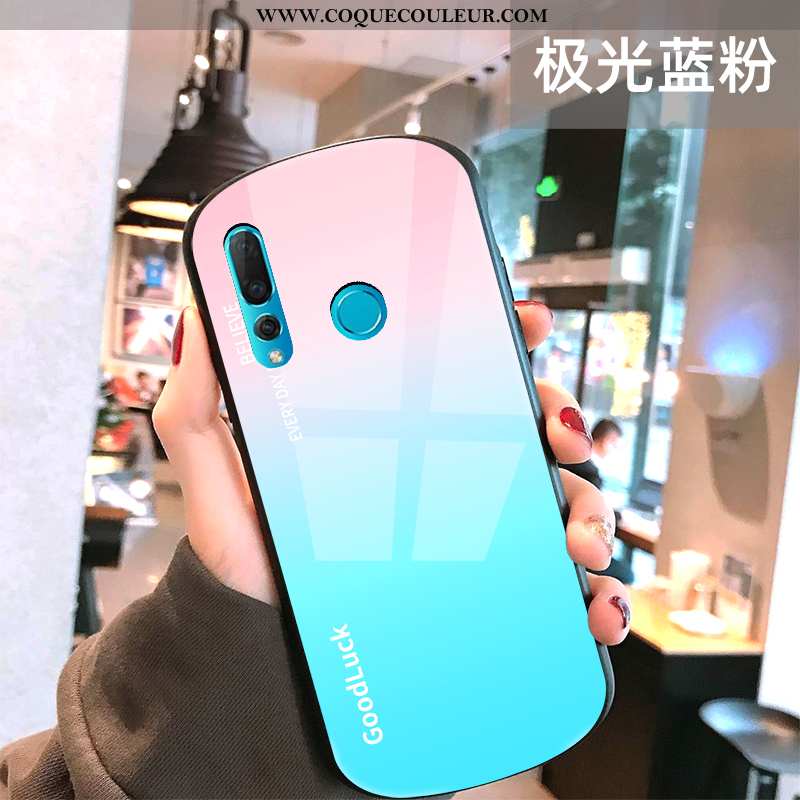 Étui Huawei P30 Lite Xl Personnalité Dégradé Verre, Coque Huawei P30 Lite Xl Ultra Vent Rouge