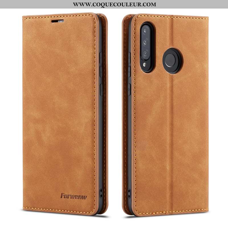 Coque Huawei P30 Lite Xl Cuir Téléphone Portable Kaki, Housse Huawei P30 Lite Xl Plier Reversible Kh