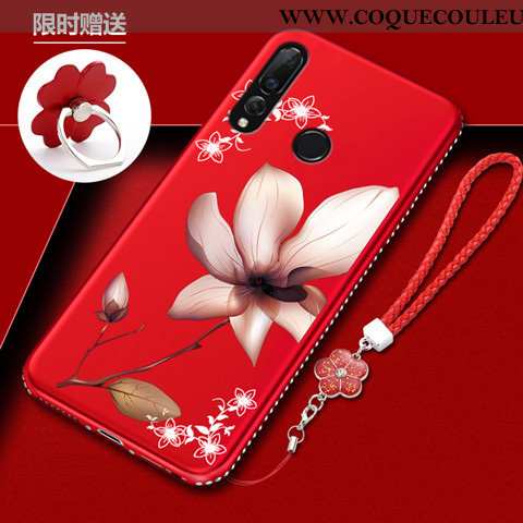 Étui Huawei P30 Lite Xl Protection Rouge Fluide Doux, Coque Huawei P30 Lite Xl Tendance