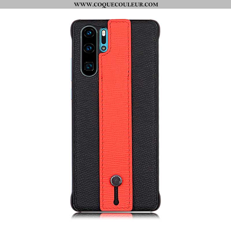 Étui Huawei P30 Pro Tendance Housse Authentique, Coque Huawei P30 Pro Protection Luxe Noir