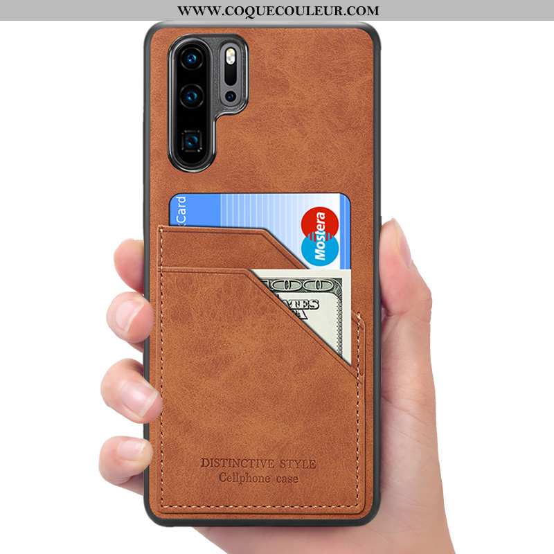 Housse Huawei P30 Pro Portefeuille Étui Rouge, Huawei P30 Pro Cuir Téléphone Portable Rouge