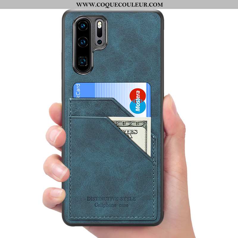 Housse Huawei P30 Pro Portefeuille Étui Rouge, Huawei P30 Pro Cuir Téléphone Portable Rouge