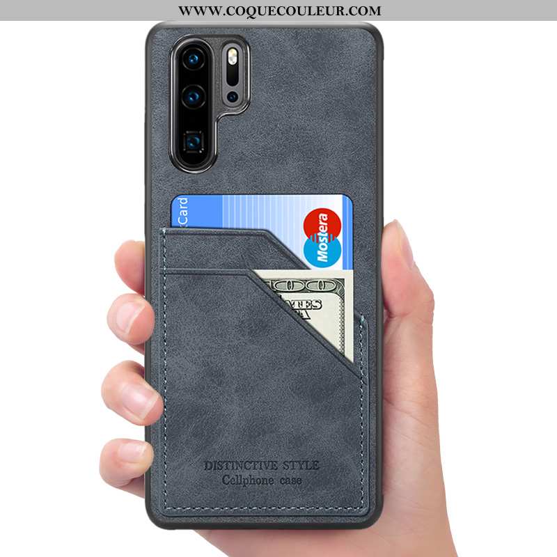 Housse Huawei P30 Pro Portefeuille Étui Rouge, Huawei P30 Pro Cuir Téléphone Portable Rouge