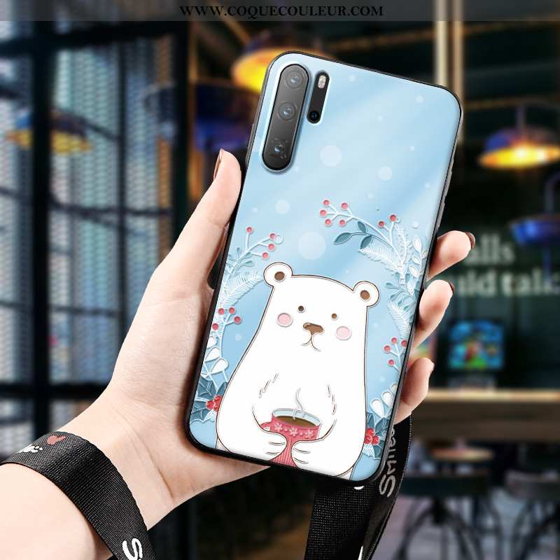 Coque Huawei P30 Pro Silicone Dessin Animé Créatif, Housse Huawei P30 Pro Protection Charmant Verte