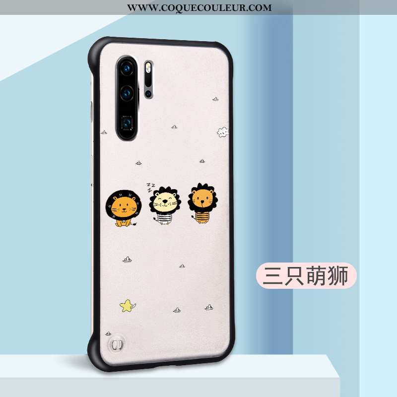 Housse Huawei P30 Pro Personnalité Légère Délavé En Daim, Étui Huawei P30 Pro Dessin Animé Incassabl