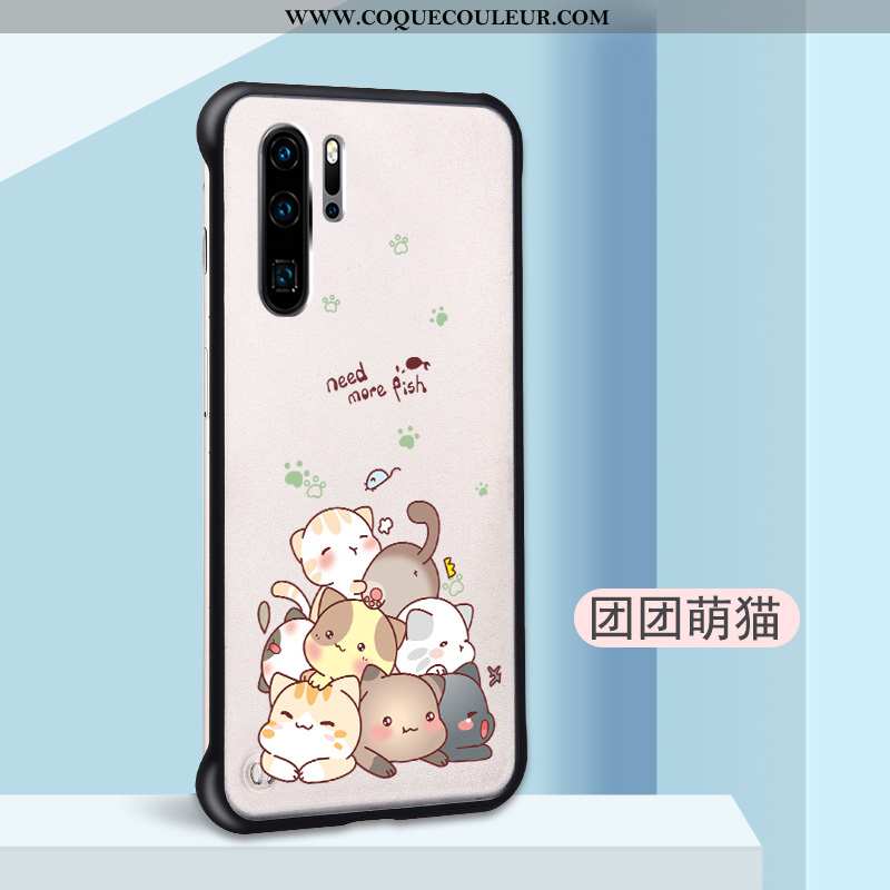 Housse Huawei P30 Pro Personnalité Légère Délavé En Daim, Étui Huawei P30 Pro Dessin Animé Incassabl