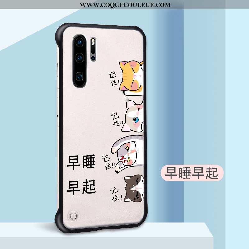 Housse Huawei P30 Pro Personnalité Légère Délavé En Daim, Étui Huawei P30 Pro Dessin Animé Incassabl