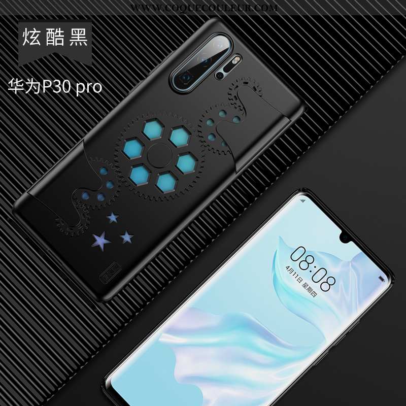 Étui Huawei P30 Pro Légère Incassable Net Rouge, Coque Huawei P30 Pro Fluide Doux Noir