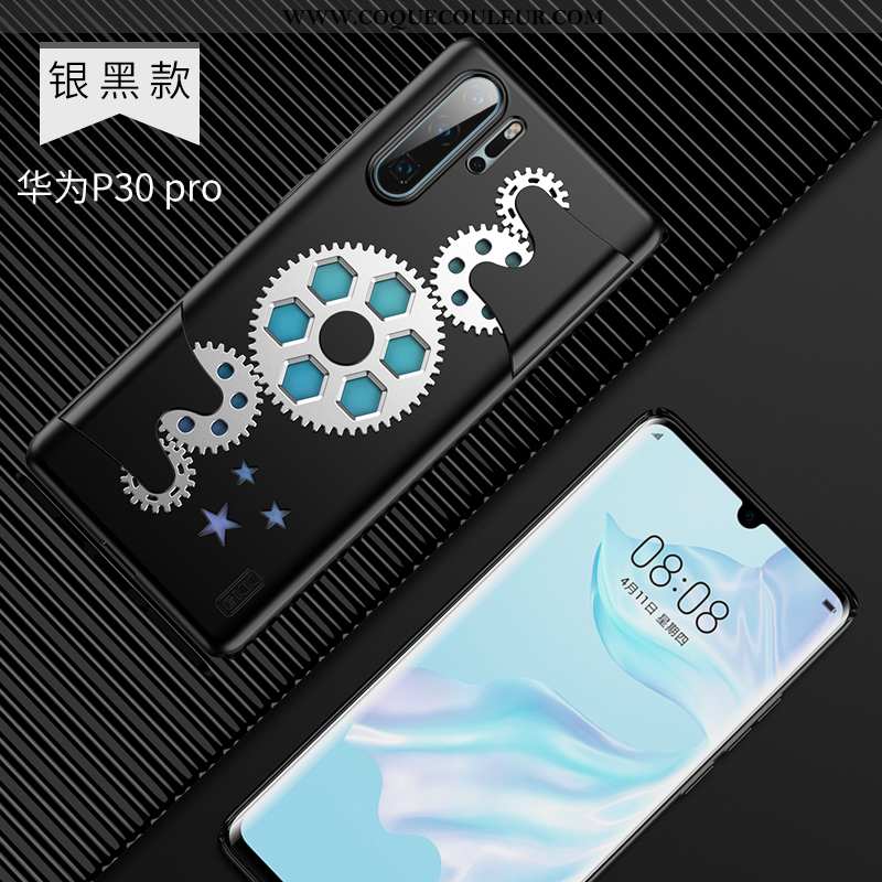 Étui Huawei P30 Pro Légère Incassable Net Rouge, Coque Huawei P30 Pro Fluide Doux Noir