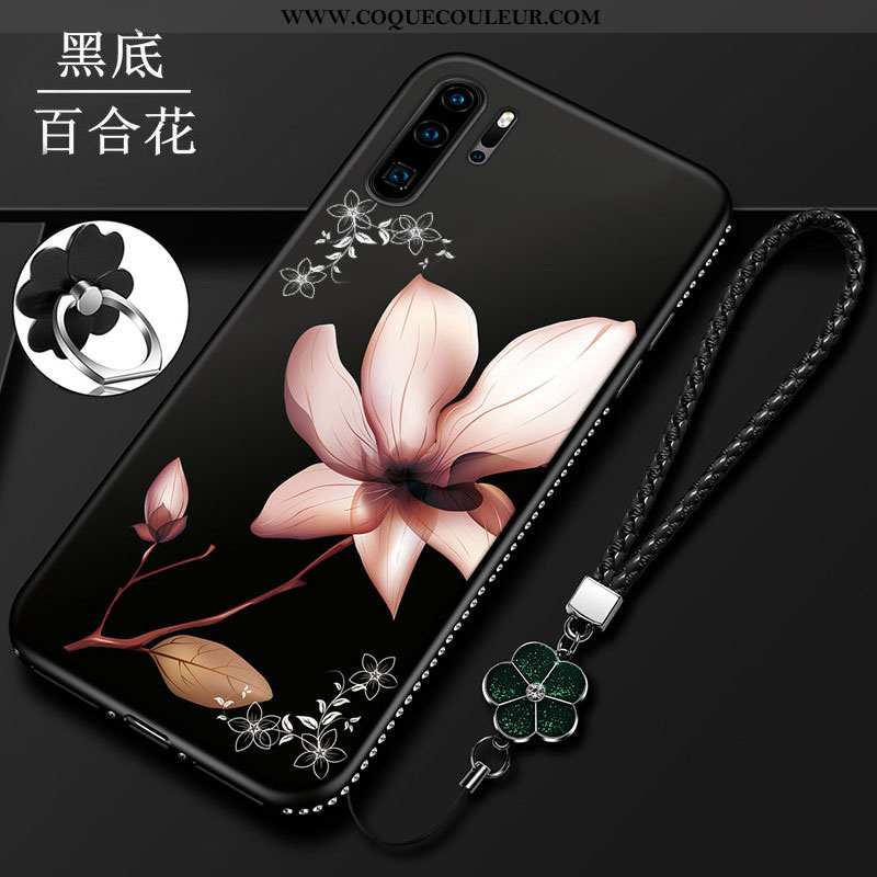 Étui Huawei P30 Pro Délavé En Daim Tout Compris Protection, Coque Huawei P30 Pro Fluide Doux Télépho