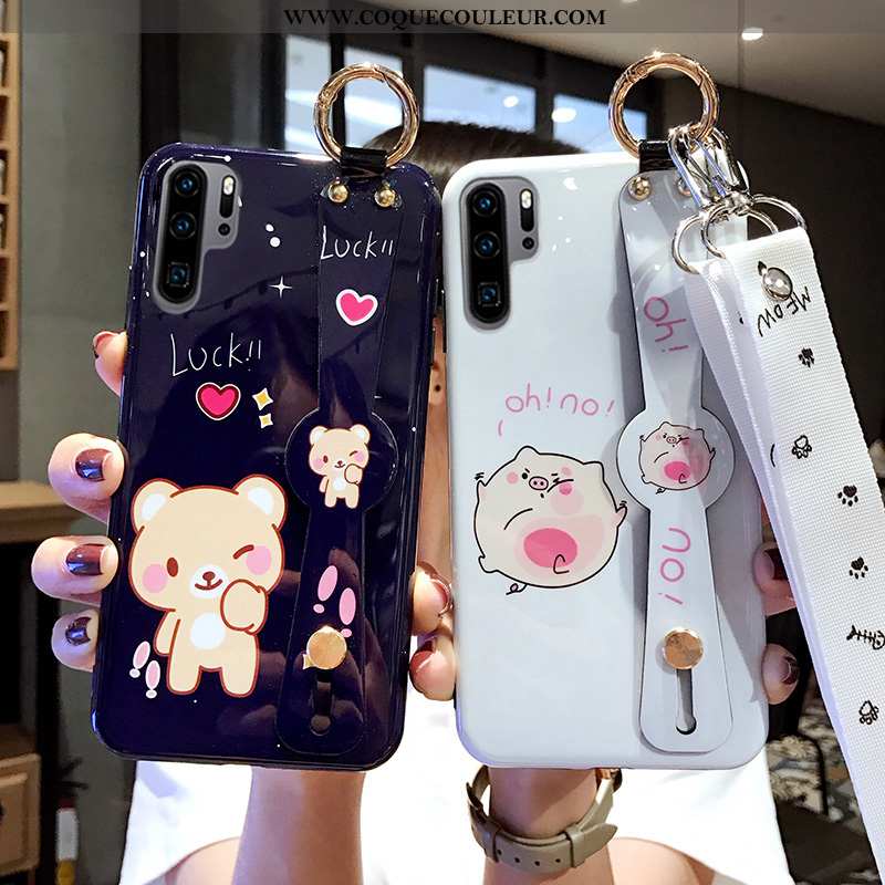 Coque Huawei P30 Pro Tendance Étui Coque, Housse Huawei P30 Pro Fluide Doux Blanc Pur