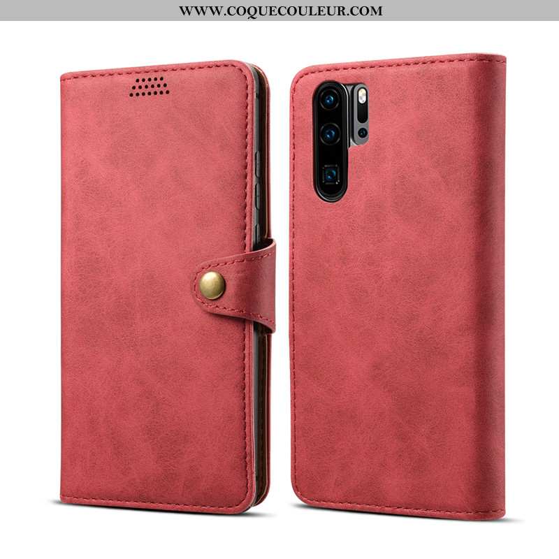 Étui Huawei P30 Pro Portefeuille Carte Vert, Coque Huawei P30 Pro Cuir Housse Verte