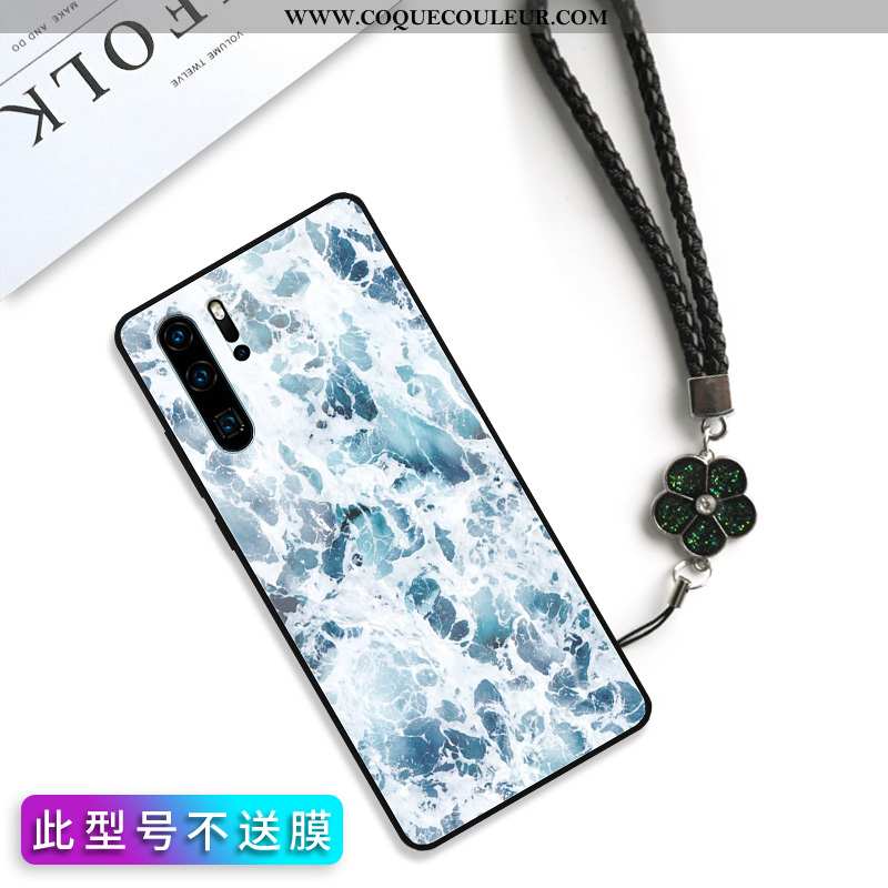 Housse Huawei P30 Pro Protection Amoureux Grand, Étui Huawei P30 Pro Verre Couvercle Arrière Rose