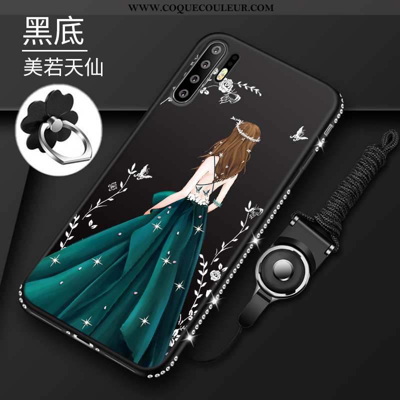 Étui Huawei P30 Pro Ultra Tout Compris Étui, Coque Huawei P30 Pro Tendance Anneau Rouge