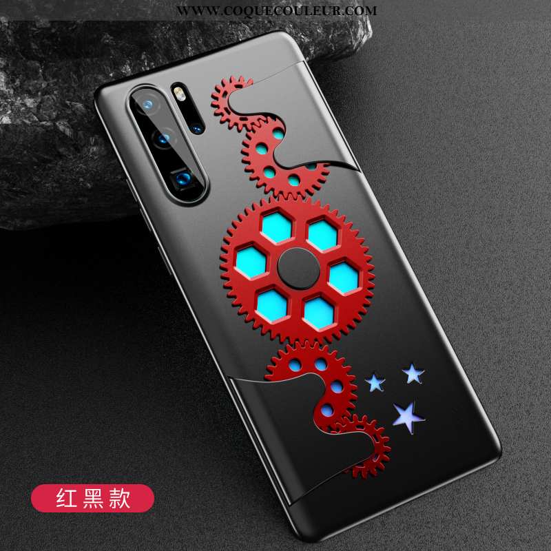 Housse Huawei P30 Pro Protection Rouge Difficile, Étui Huawei P30 Pro Délavé En Daim Créatif