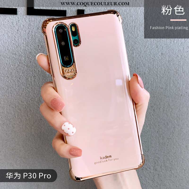 Coque Huawei P30 Pro Personnalité Rose Amoureux, Housse Huawei P30 Pro Créatif Orange