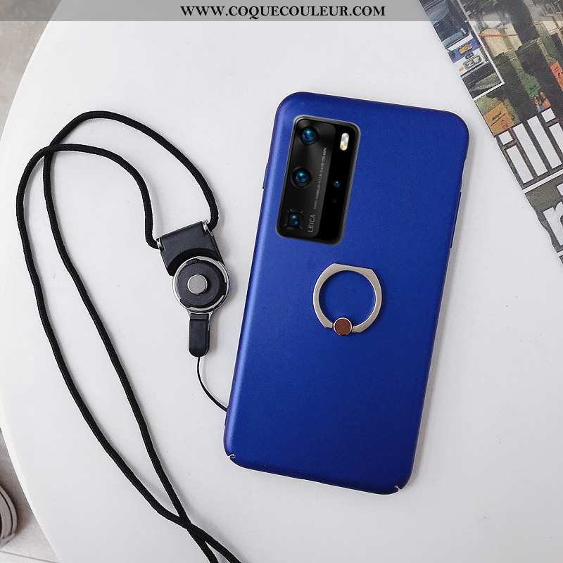 Coque Huawei P40 Délavé En Daim Support Téléphone Portable, Housse Huawei P40 Ornements Suspendus Pr