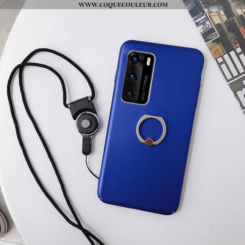 Coque Huawei P40 Délavé En Daim Support Téléphone Portable, Housse Huawei P40 Ornements Suspendus Pr